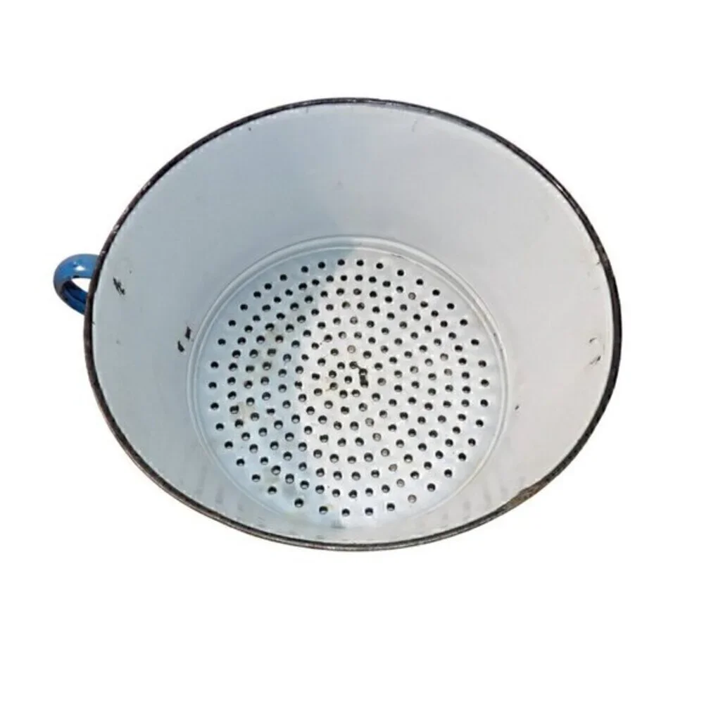 Vintage Enamel Strainer Enamel Strainer‎ Colander 10X10